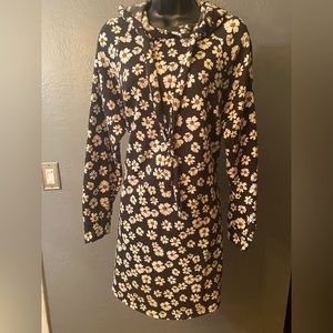 No Boundaries Juniors Print Hoodie Dress